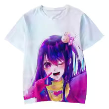 Oshi No Ko T-Shirts Anime Manga 3D Print Streetwear Men Women Casual Fashion Oversized T Shirt Harajuku Kids Tees Tops Clothing