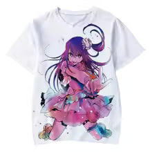 Oshi No Ko T-Shirts Anime Manga 3D Print Streetwear Men Women Casual Fashion Oversized T Shirt Harajuku Kids Tees Tops Clothing