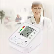 Arm Automatic Blood Pressure Monitor 32 Cuff Medical BP Sphygmomanometer Baumanometer Meter Tonometer Heart Rate Pulse